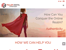 Tablet Screenshot of fullerdigitalstrategy.com